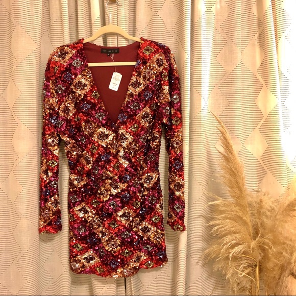 Endless Rose Sequin Sparkly Mini Dress, sz M NWT - Picture 4 of 7